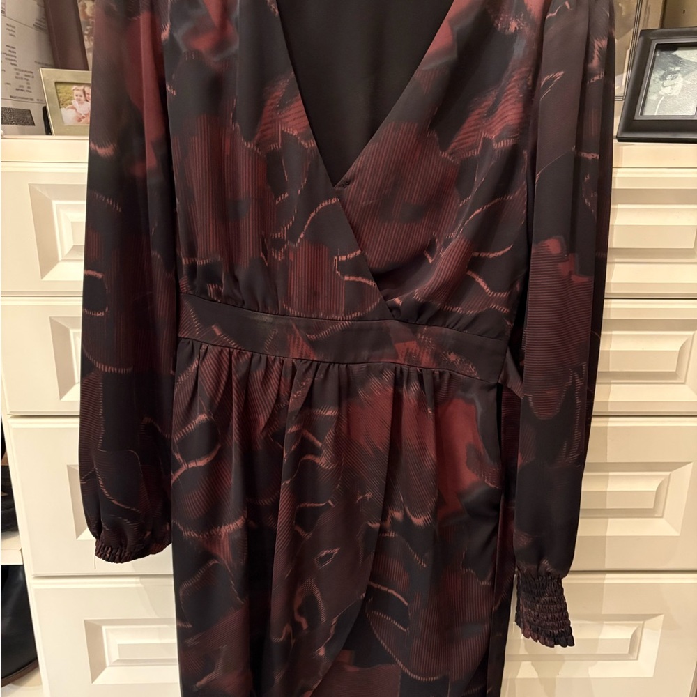 Elegant Black and Red Women's Dress